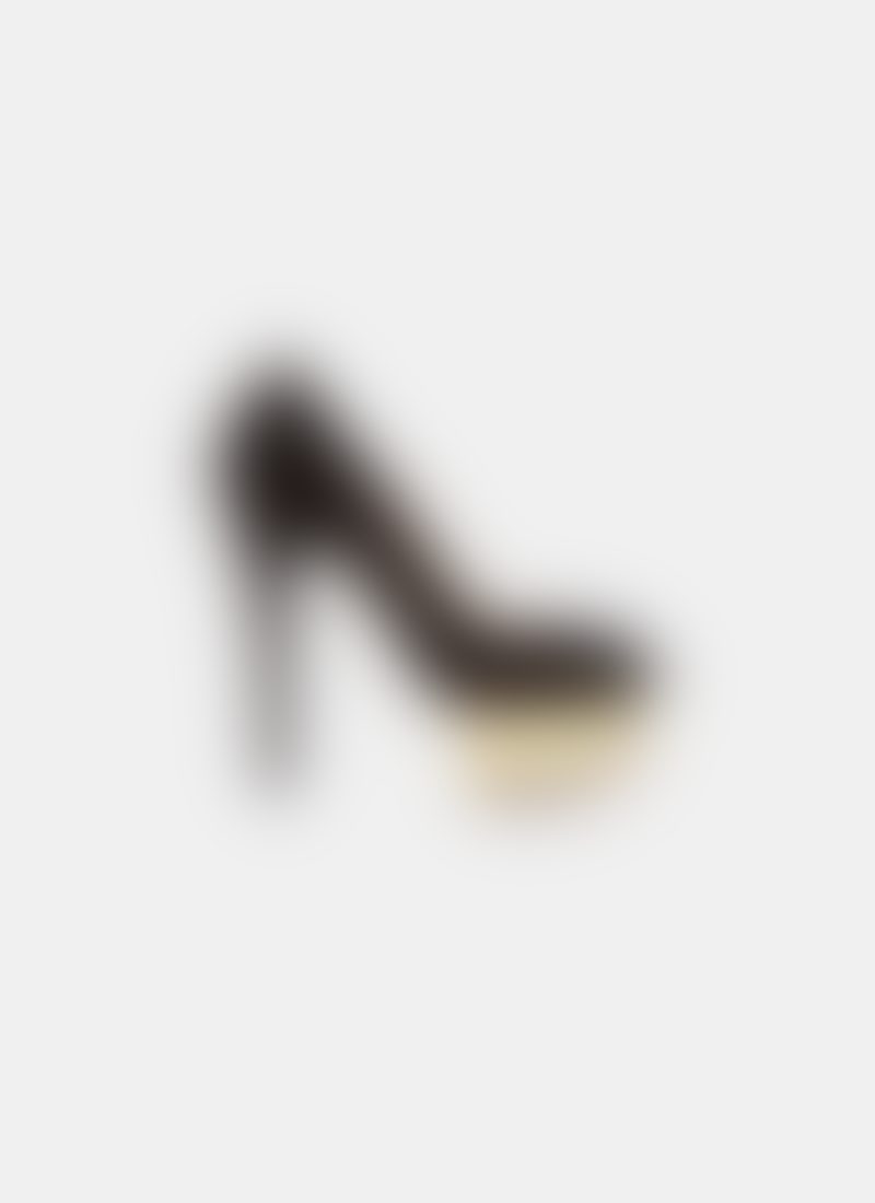 Charlotte Olympia Black Velvet Kitty Flats